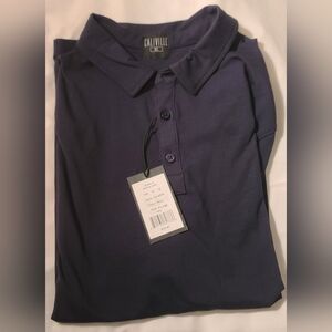 Caliville brand men's navy blue polo shirt in size X-Large
